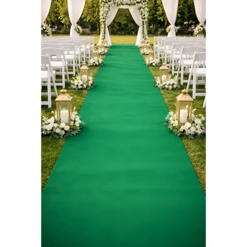 Tappeto Moquette 1x30 m Verde Passatoia Antiscivolo da Esterno Interno