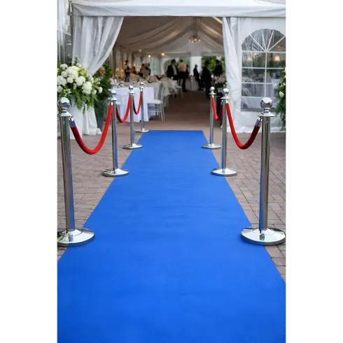 Tappeto Moquette 1x30 m Blu Passatoia Antiscivolo da Esterno Interno
