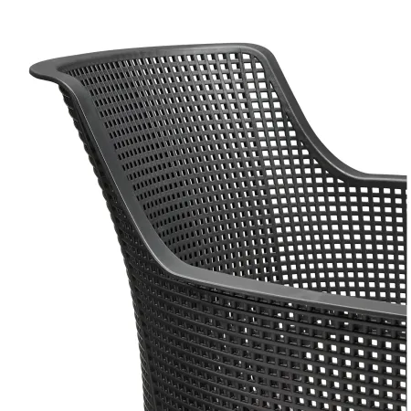 Set 6 Sedie da Esterno Keter Grafite Impilabili Resistenti UV Moderne