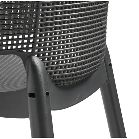 Set 6 Sedie da Esterno Keter Grafite Impilabili Resistenti UV Moderne