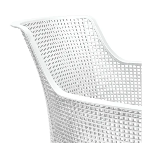 Set 6 Sedie da Esterno Keter Bianco Impilabili Resistenti UV Moderne