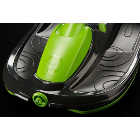 Bob Doppio Stratos Freno Volante Nero 2 Posti Slitta Slittino da Neve Max 120kg