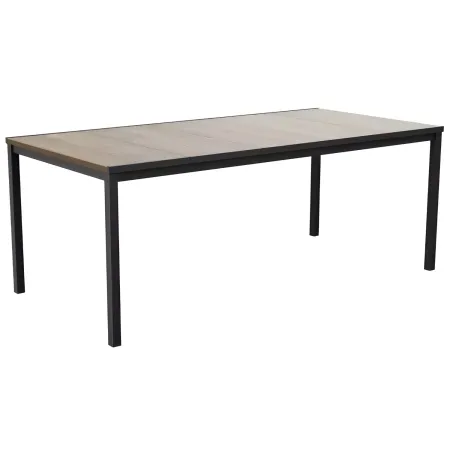 Tavolo da Giardino 200x93 cm Grafite Rettangolare Resina Effetto Legno