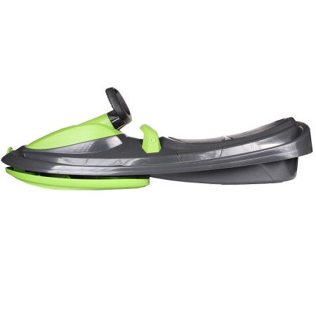 Bob Doppio Stratos Freno Volante Nero 2 Posti Slitta Slittino da Neve Max 120kg