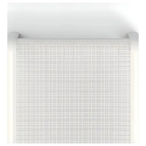 Lettino Prendisole Pieghevole da Esterno Bianco Resina Resistente UV