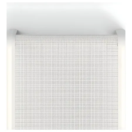 Lettino Prendisole Pieghevole da Esterno Bianco Resina Resistente UV