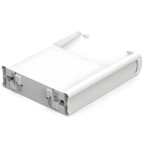 Lettino Prendisole Pieghevole da Esterno Bianco Resina Resistente UV