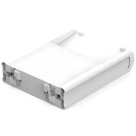 Lettino Prendisole Pieghevole da Esterno Bianco Resina Resistente UV