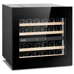 Cantinetta Vino Incasso 24 Bottiglie Ventilata Apertura Push Pull Nero