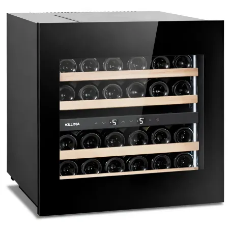 Cantinetta Vino Incasso 24 Bottiglie Ventilata Apertura Push Pull Nero