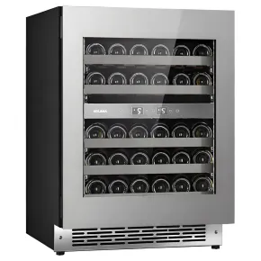Cantinetta Vino a Incasso 36 Bottiglie Ventilata Classe F Inox LED