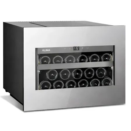 Cantinetta Vino a Incasso 17 Bottiglie Ventilata Classe F Inox LED