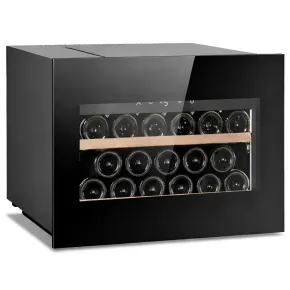 Cantinetta Vino a Incasso 17 Bottiglie Ventilata Classe F Nero LED