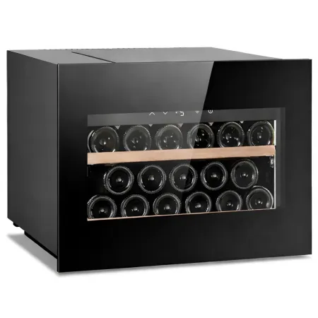 Cantinetta Vino a Incasso 17 Bottiglie Ventilata Classe F Nero LED