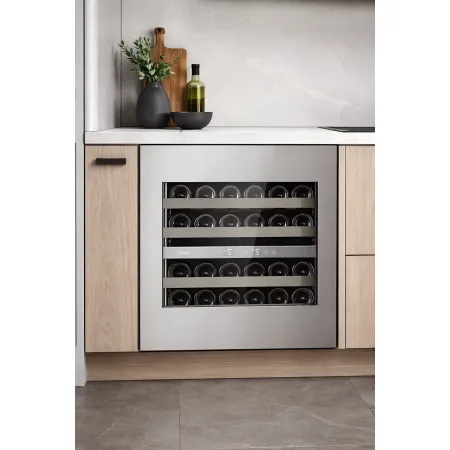 Cantinetta Vino Incasso 24 Bottiglie Ventilata Apertura Push Pull Inox