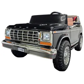 Macchina Elettrica per Bambini 24V Nero 2 Posti Ford F-150 Telecomando