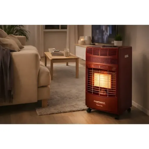 Outlet Stufa Infrarossi Gas 4100W Portatile Bordeaux Valvola Sicurezza