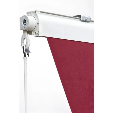 Tenda da Sole a Caduta 400x300 cm Rosso Ferrara Cassonata da Esterno