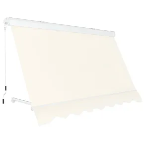 Tenda da Sole a Caduta 400x300 cm Beige Cassonata Bracci da Esterno