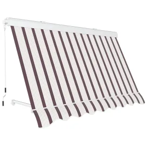 Tenda da Sole 250x250 Riga Rossa Cassonata a Caduta Bracci Balcone