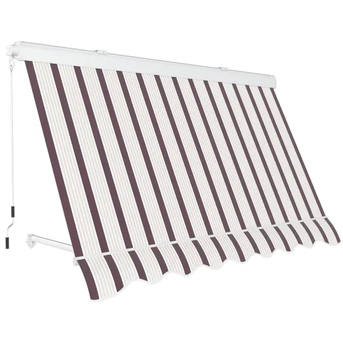 Tenda da Sole 250x250 Riga Rossa Cassonata a Caduta Bracci Balcone