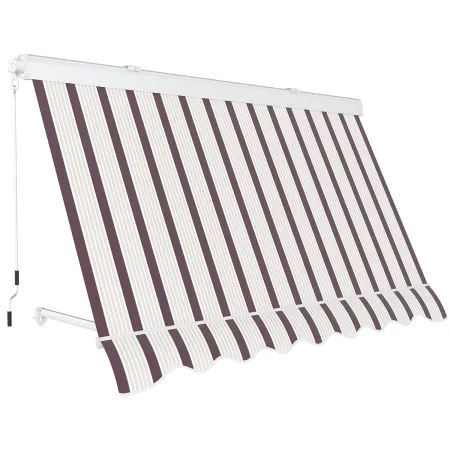 Tenda da Sole 250x250 Riga Rossa Cassonata a Caduta Bracci Balcone