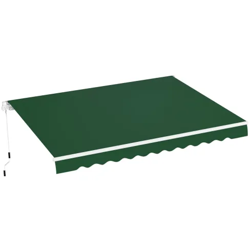 Tenda da Sole Verde 200x150 Bracci Inclinazione Regolabile Barra Quadra