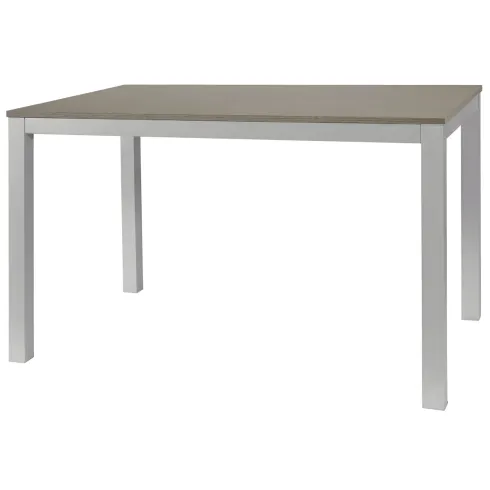Tavolo Allungabile Pranzo Rettangolare 120x80 Alluminio Larice Grigio