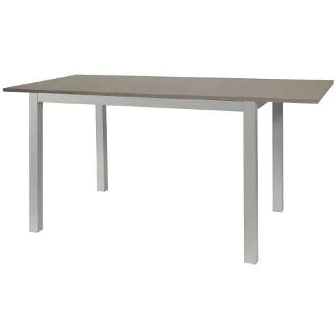 Tavolo Allungabile Pranzo Rettangolare 120x80 Alluminio Larice Grigio