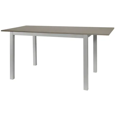 Tavolo Allungabile Pranzo Rettangolare 120x80 Alluminio Larice Grigio