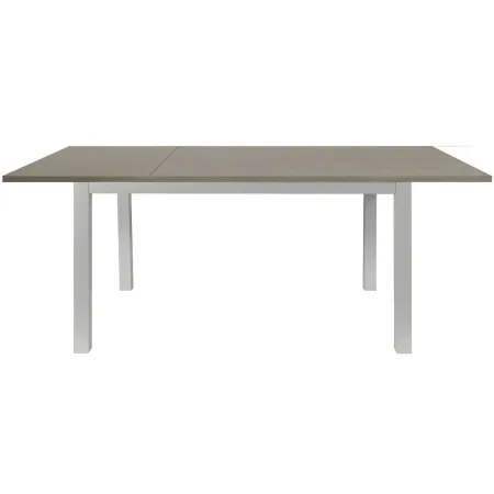 Tavolo Allungabile Pranzo Rettangolare 120x80 Alluminio Larice Grigio