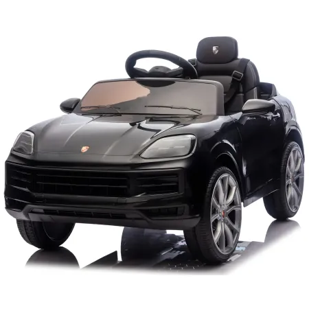 Auto Elettrica per Bambini Porsche Cayenne 12V Nero con Telecomando