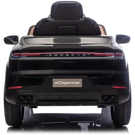 Auto Elettrica per Bambini Porsche Cayenne 12V Nero con Telecomando