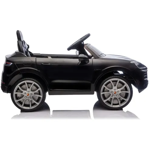Auto Elettrica per Bambini Porsche Cayenne 12V Nero con Telecomando