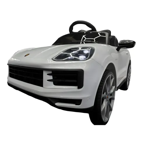 Auto Elettrica per Bambini Porsche Cayenne 12V Bianco Telecomando