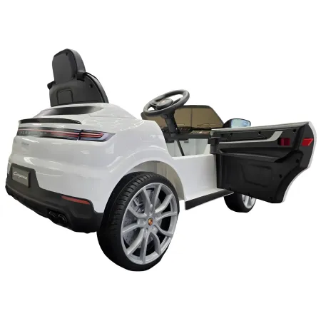 Auto Elettrica per Bambini Porsche Cayenne 12V Bianco Telecomando