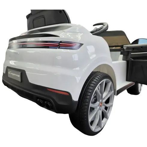 Auto Elettrica per Bambini Porsche Cayenne 12V Bianco Telecomando