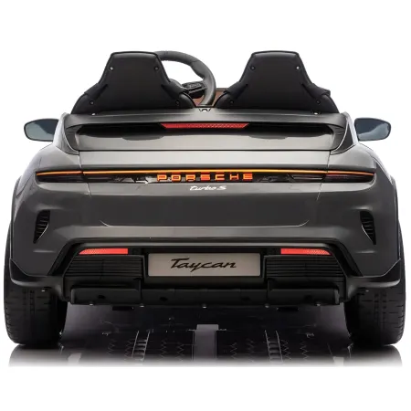 Auto Elettrica per Bambini Porsche Taycan 24V 2 Posti Grigio Bluetooth