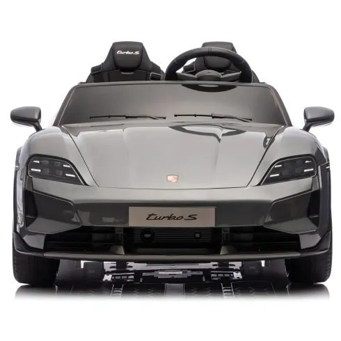 Auto Elettrica per Bambini Porsche Taycan 24V 2 Posti Grigio Bluetooth