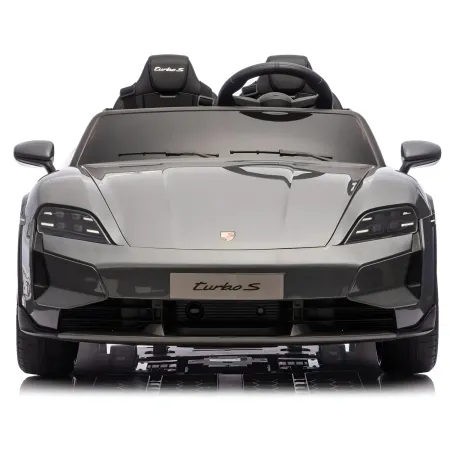 Auto Elettrica per Bambini Porsche Taycan 24V 2 Posti Grigio Bluetooth