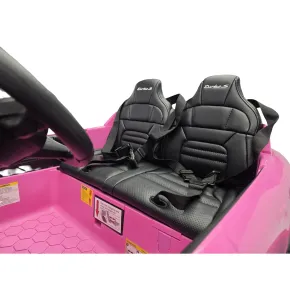 Auto Elettrica per Bambini Porsche Taycan 24V 2 Posti Rosa Bluetooth 2