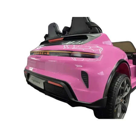 Auto Elettrica per Bambini Porsche Taycan 24V 2 Posti Rosa Bluetooth