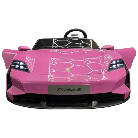 Auto Elettrica per Bambini Porsche Taycan 24V 2 Posti Rosa Bluetooth