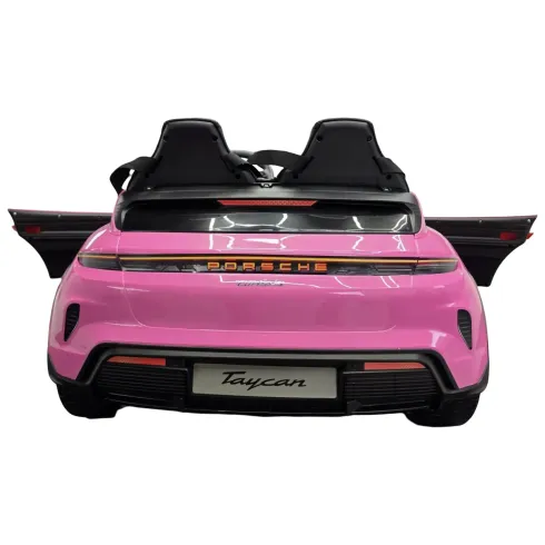 Auto Elettrica per Bambini Porsche Taycan 24V 2 Posti Rosa Bluetooth
