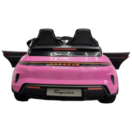 Auto Elettrica per Bambini Porsche Taycan 24V 2 Posti Rosa Bluetooth