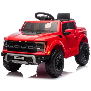 Auto Elettrica per Bambini Ford Raptor 12V Rosso Telecomando LED