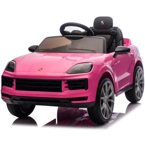 Auto Elettrica per Bambini Porsche Cayenne 12V Rosa Telecomando