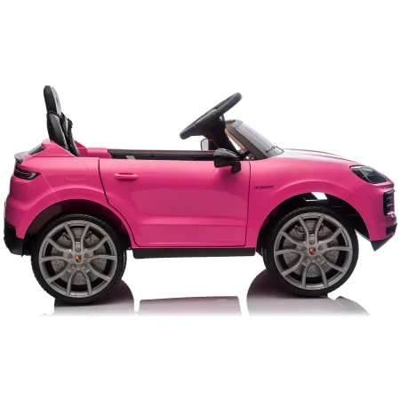 Auto Elettrica per Bambini Porsche Cayenne 12V Rosa Telecomando