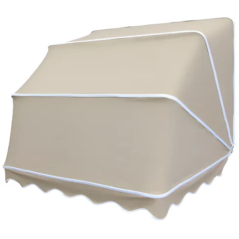 Tenda da Sole a Cappottina 120x100 cm Beige da Esterno Impermeabile