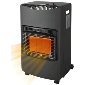 Stufa a Gas Pieghevole 4200W Vano Bombola 15kg Infrarossi Ruote